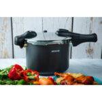 ⁦طقم أواني طهي أرشيا من الألومنيوم المصبوب – 18 قطعة – أسود⁩ - الصورة ⁦2⁩