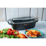 ⁦طقم أواني طهي أرشيا من الألومنيوم المصبوب – 18 قطعة – أسود⁩ - الصورة ⁦4⁩