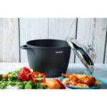 ⁦طقم أواني طهي أرشيا من الألومنيوم المصبوب – 18 قطعة – أسود⁩ - الصورة ⁦5⁩