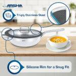 ⁦طقم قدور 9 قطع ستانلس ستيل غير قابل للالتصاق⁩ - الصورة ⁦3⁩