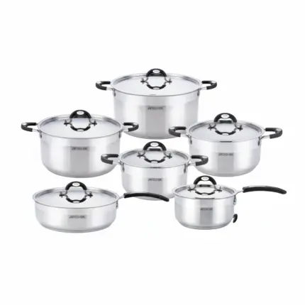 طقم أواني طهي أرشيا – 12 قطعة – صناعة ألمانية