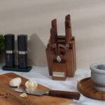 ⁦سكاكين عالية الجودة من ارشيا الألمانية+ حامل خشبي ، 8 قطع⁩ - الصورة ⁦3⁩