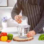 ⁦فرامة لحم من أرشيا - تيتانيوم أبيض - قوة 500 واط -وعاء زجاجي⁩ - الصورة ⁦3⁩