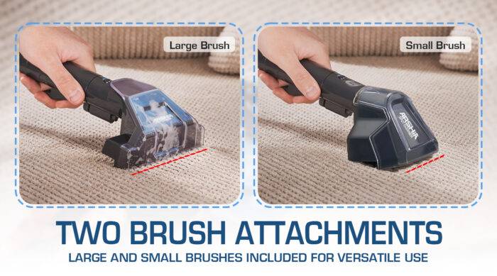 ⁦منظف بقع أرشيا محمول – أزرق ورمادي بقدرة 750 واط⁩ - الصورة ⁦5⁩