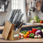 ⁦طقم سكاكين احترافي من مجموعة ارشيا الفاخرة  9 قطع⁩ - الصورة ⁦3⁩