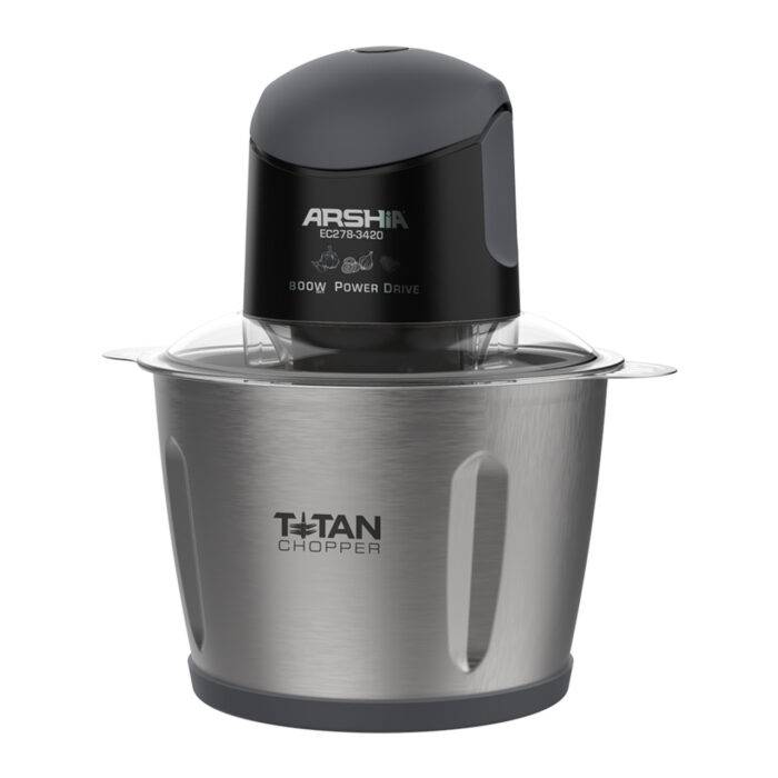 ⁦فرامة لحم من أرشيا - سعة 3 لتر - قوة 800 واط -  أسود⁩ - الصورة ⁦2⁩