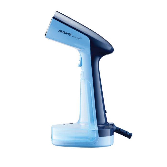 ⁦مكواة بخار محمولة باللون الأزرق – مثالية للسفر⁩ - الصورة ⁦3⁩