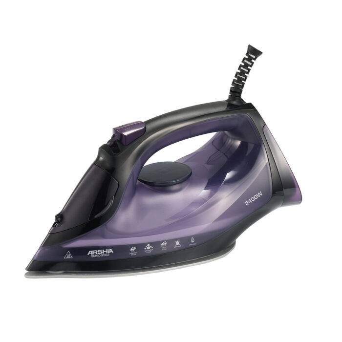 ⁦مكواة بخار أرشيا – 2400 واط (لون موف أنيق)⁩ - الصورة ⁦3⁩