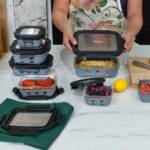 ⁦طقم حافظات تخزين زجاج فاخر 7 قطع⁩ - الصورة ⁦5⁩