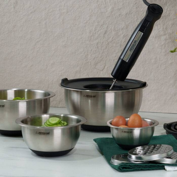 ⁦طقم اوعية خلط مع قطاعات للسلطة⁩ - الصورة ⁦4⁩