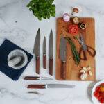 ⁦سكاكين عالية الجودة من ارشيا الألمانية+ حامل خشبي ، 8 قطع⁩ - الصورة ⁦5⁩