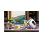 ⁦مضرب كيك كهربائي من أرشيا – لون كروم أنيق⁩ - الصورة ⁦3⁩