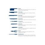 ⁦مجموعة سكاكين المطبخ من مجموعة ارشيا الألمانية  10 قطع⁩ - الصورة ⁦4⁩