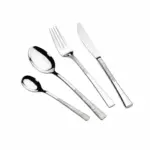 طقم أدوات مائدة فاخر من ارشيا الالمانية 50 قطعة، فضي