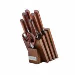 سكاكين عالية الجودة من ارشيا الألمانية+ حامل خشبي ، 8 قطع