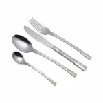 طقم أدوات مائدة ارشيا من الفولاذ المقاوم للصدأ، 50 ق، فضي