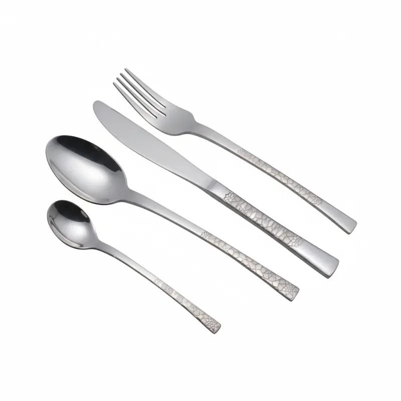 طقم أدوات مائدة ارشيا من الفولاذ المقاوم للصدأ، 50 ق، فضي