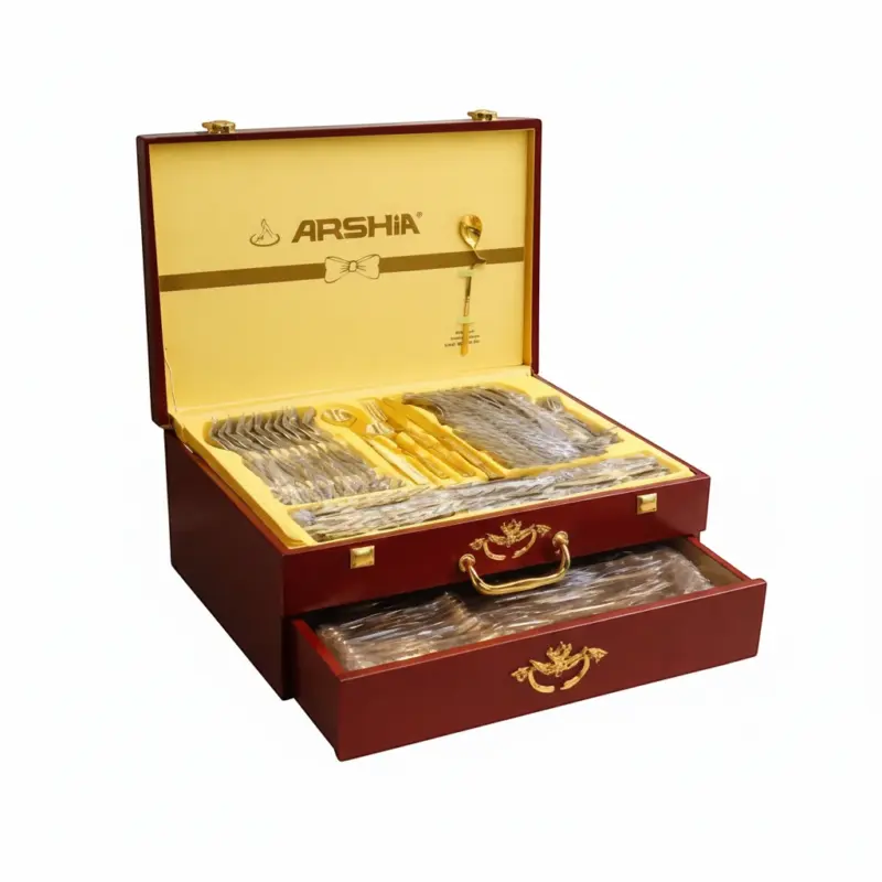 طقم أدوات مائدة فاخر من أرشيا الالمانية- 86 قطعة فضي