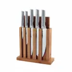 سكاكين ارشيا من الفولاذ المقاوم للصدأ مع حامل مغناطيسي