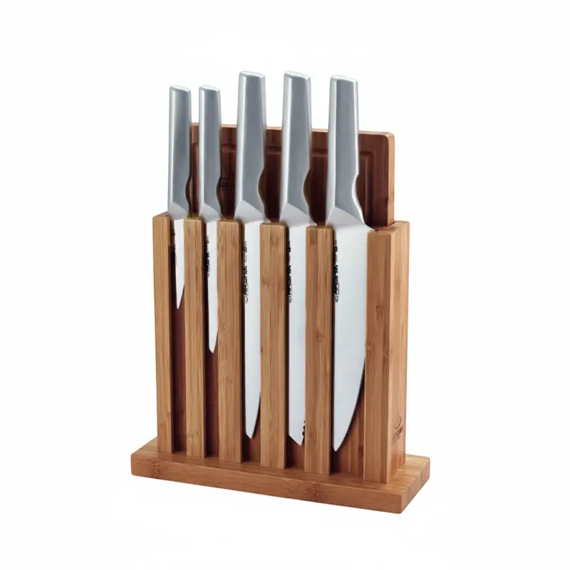 سكاكين ارشيا من الفولاذ المقاوم للصدأ مع حامل مغناطيسي