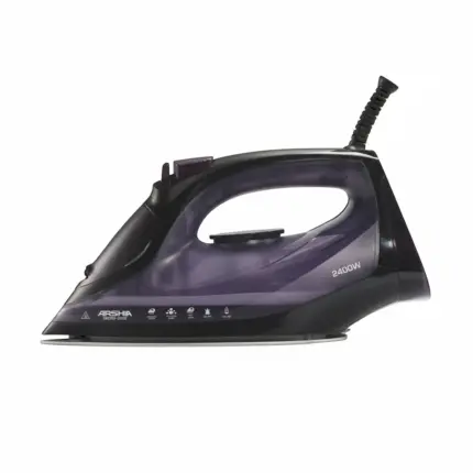 مكواة بخار أرشيا – 2400 واط (لون موف أنيق)