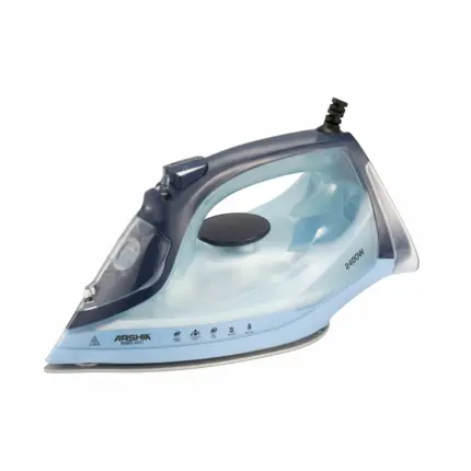 مكواة بخار كهربائية باللون الأزرق – 2400 واط من أرشيا