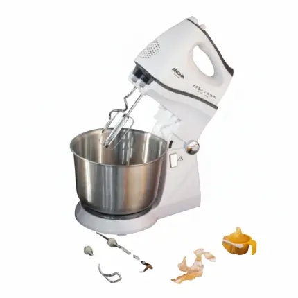 مضرب كيك كهربائي مع ستاند ووعاء ستانلس ستيل