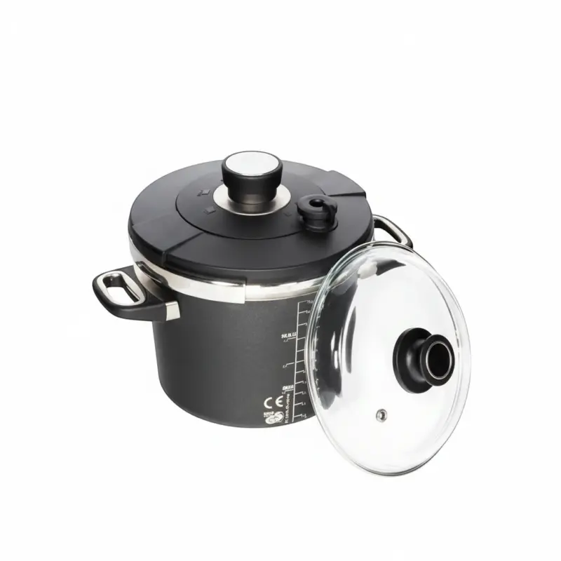 طنجرة ضغط مع غطاء بايركس – 24 سم – سعة 5.5 لتر