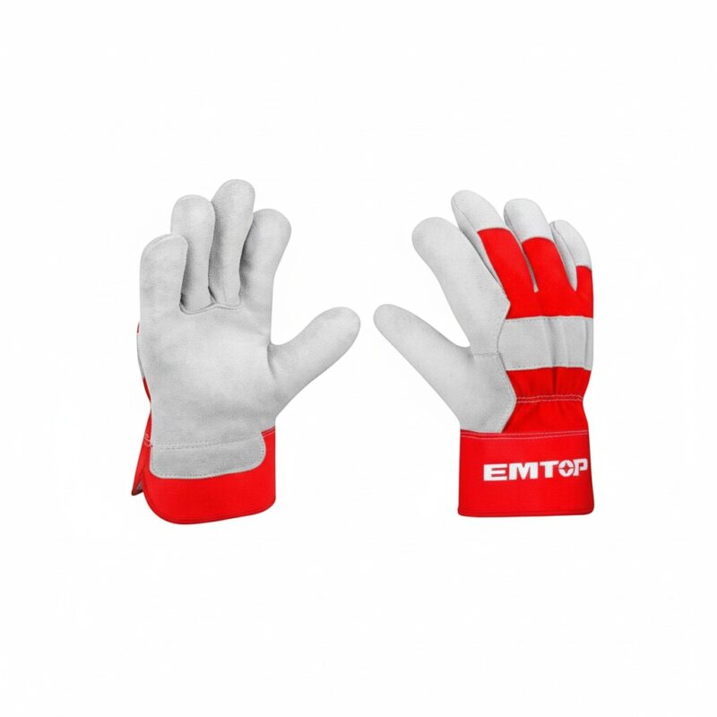 قفازات عمل جلدية EMTOP – حماية قوية ومتانة في كل مهمة