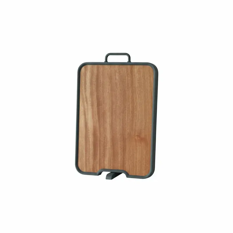 لوح تقطيع وجهين خشب و ستانلس مقاوم للخدوش