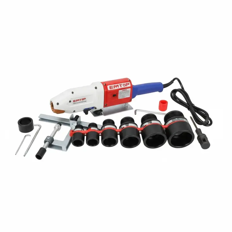 "ماكينة لحام أنابيب بلاستيك ومواسير EMTOP الاحترافية – قوة ودقة وكفاءة في كل لحام"